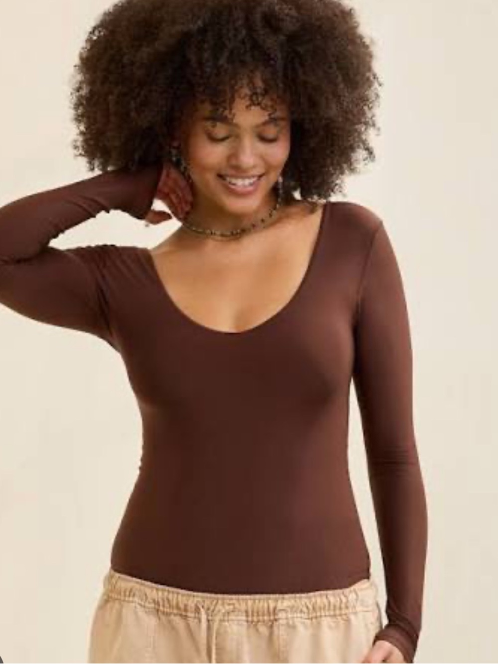 NWT AERIE SMOOTHEZ LONG SLEEVE BODYSUIT